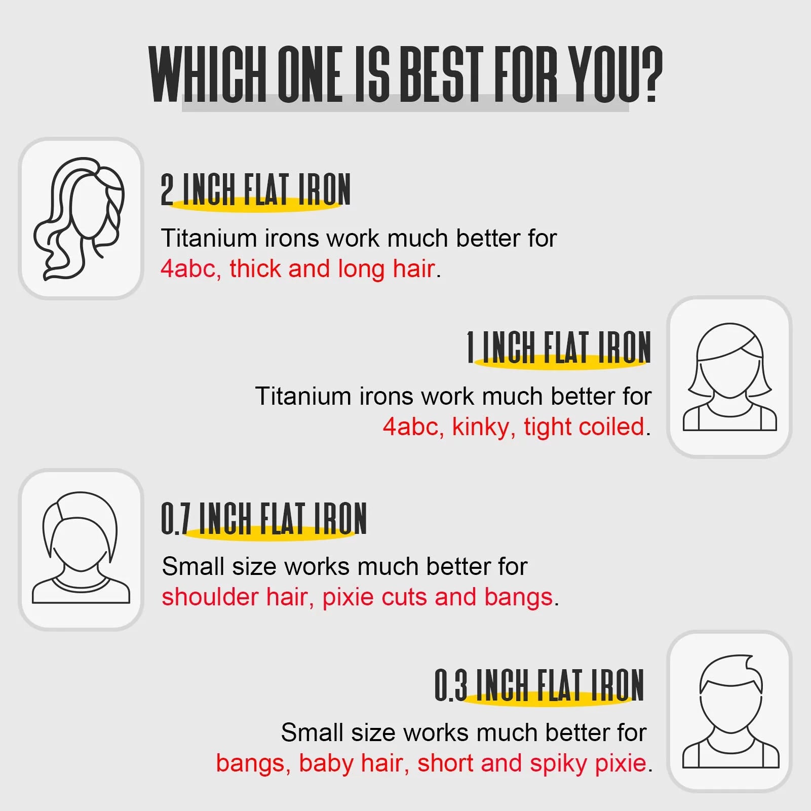 100% Pure Titanium Wide Flat Iron (2-inch) H584064