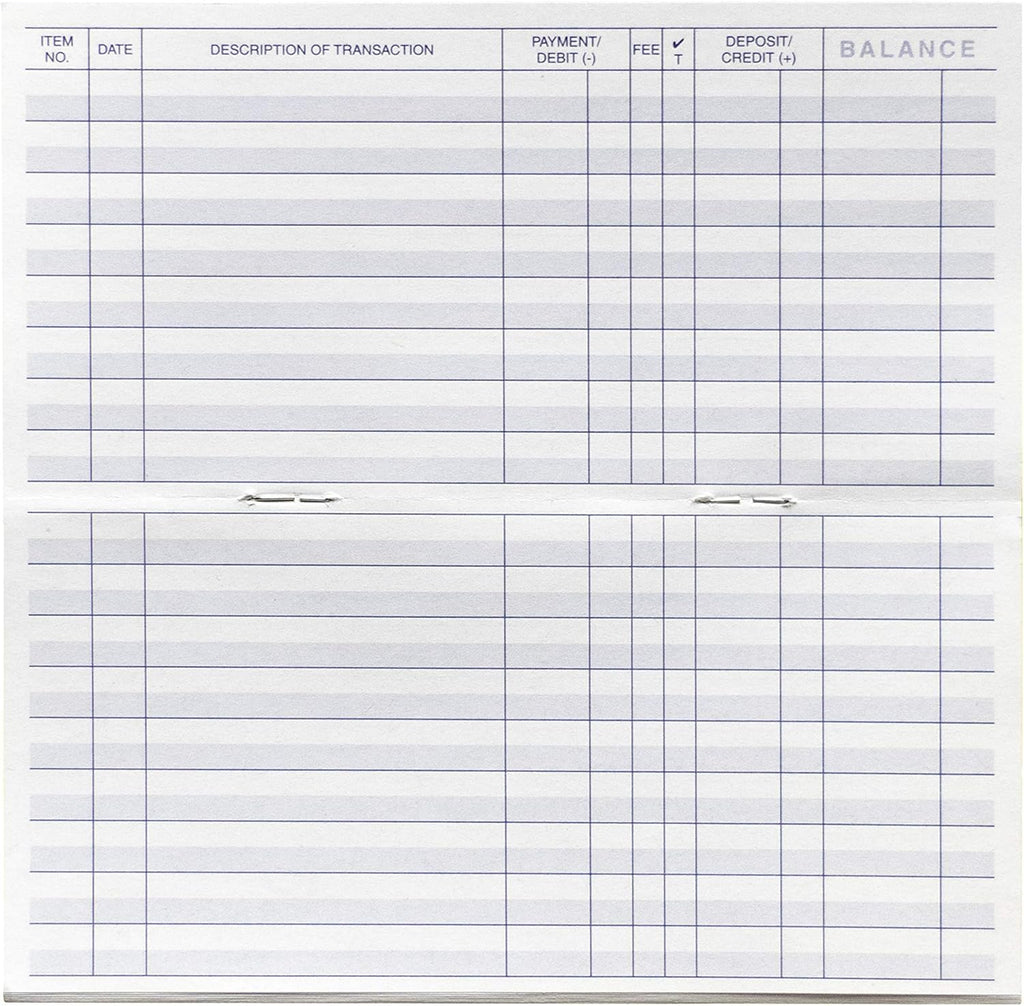 Pack of 10 Checkbook Registers D4783