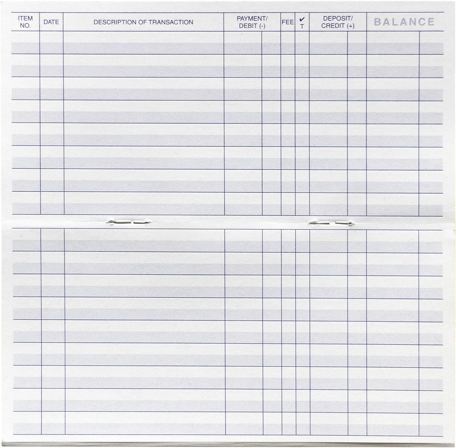Pack of 10 Checkbook Registers D4783