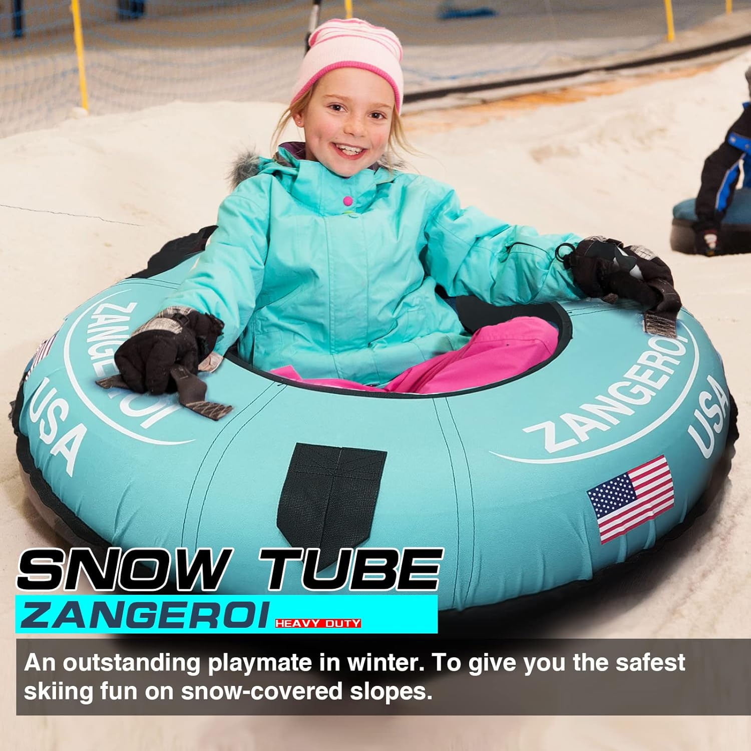 47inch Inflatable Heavy Duty Snow Tube (Blue) K2098