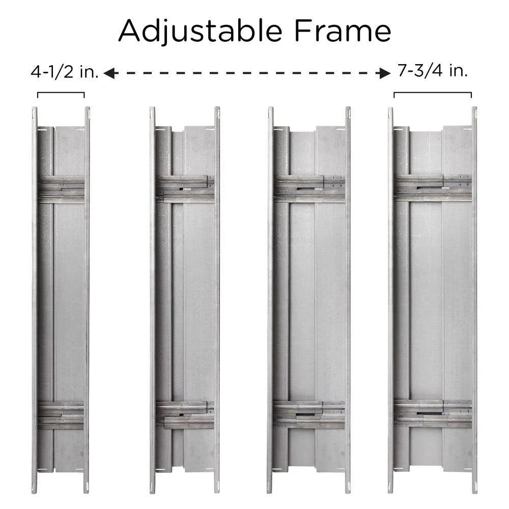 36 in. x 84 in. Fire-Rated Right-Hand Unfinished Steel Commercial Door Slab with Adjustable Frame B49074
