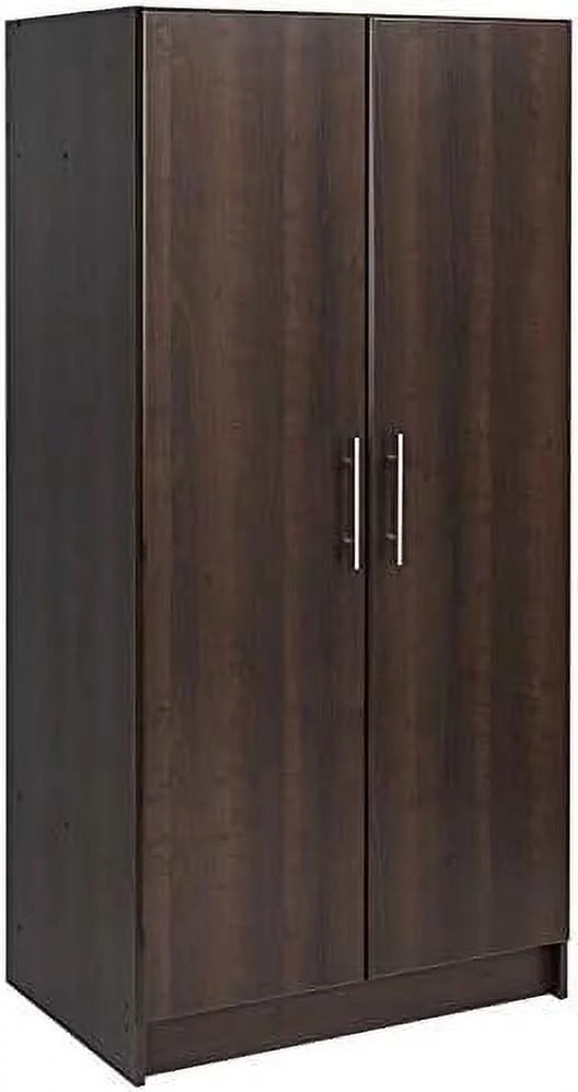 32" Wardrobe Armoire In Espresso J329