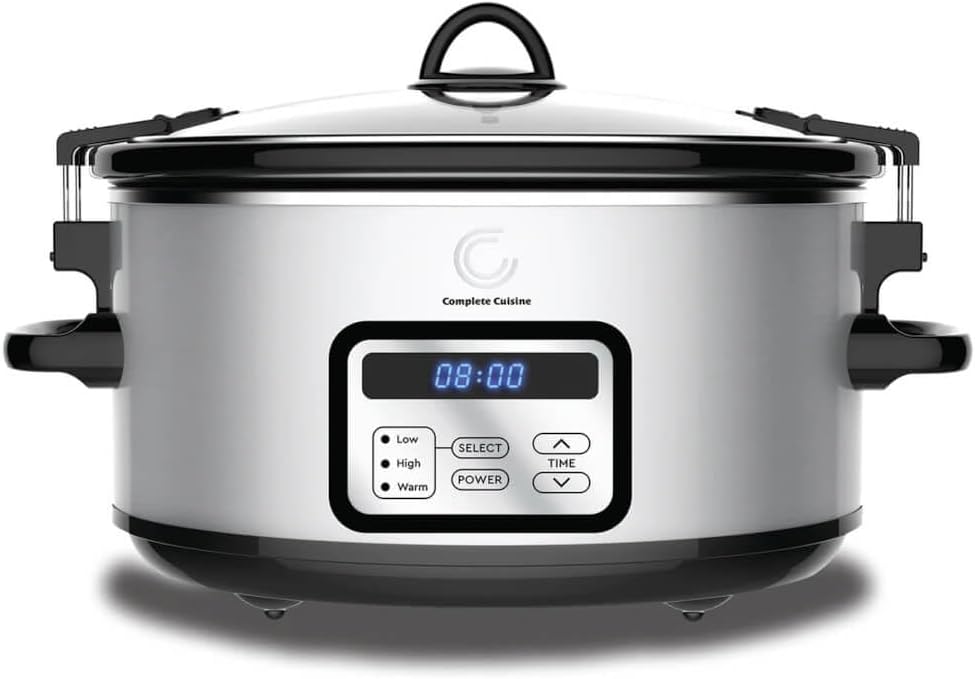 6.0 Quart Programmable Stainless Steel Slow Cooker O275470