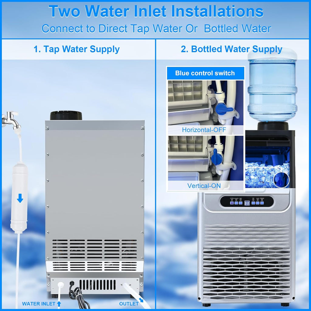 100Lbs/24H Ice Maker Machine with 20lbs Storage A529