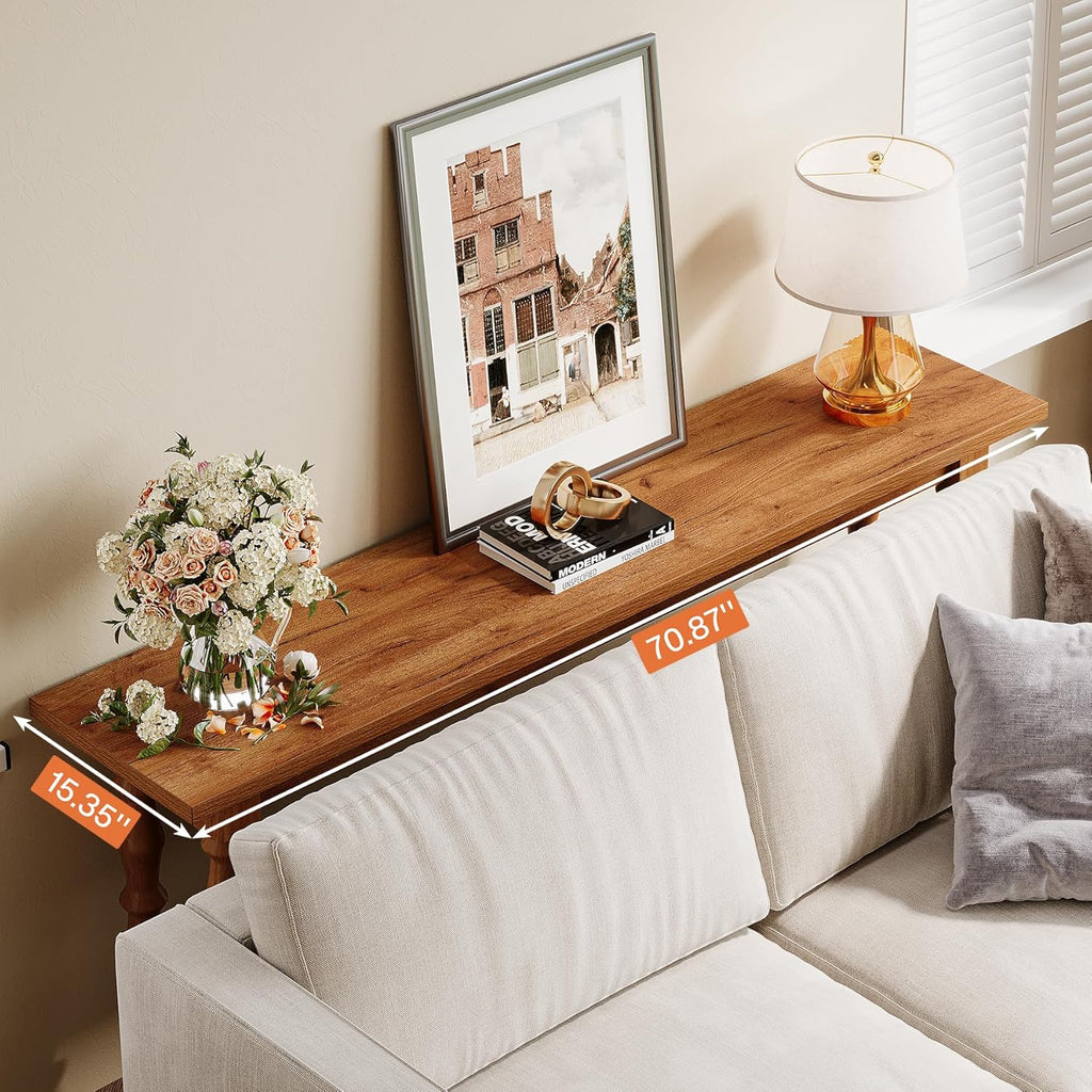 70.9-Inch Extra Long Console Table with Solid Wood Legs P722