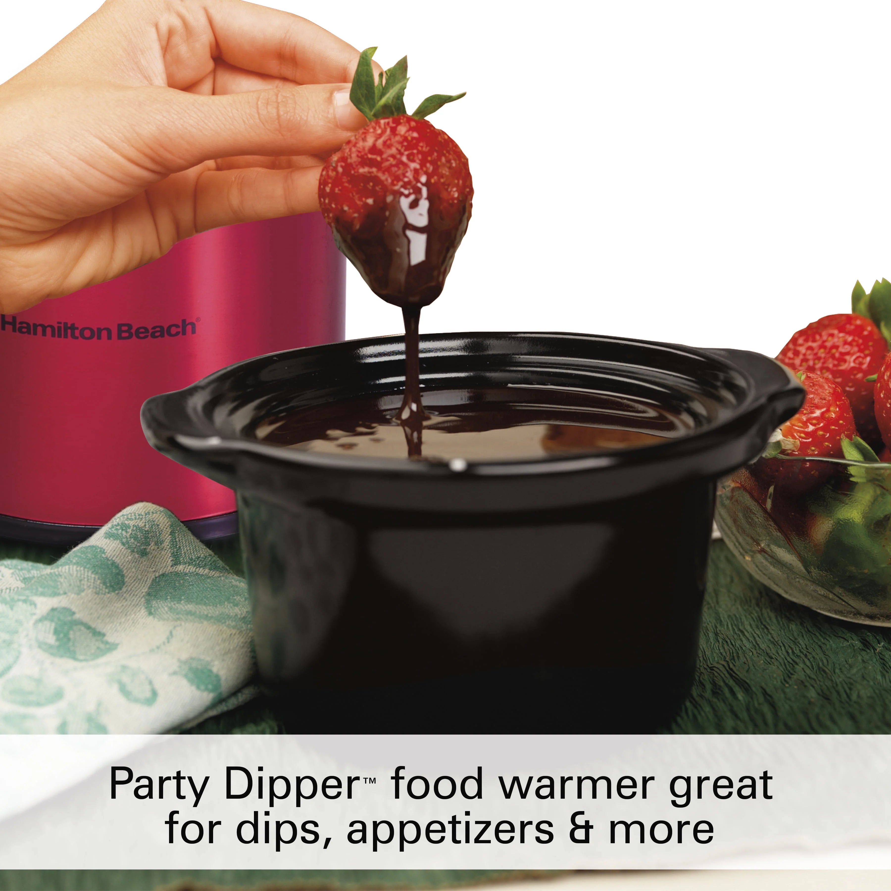 7 Quart Programmable Slow Cooker with Removable Crock, Red S883