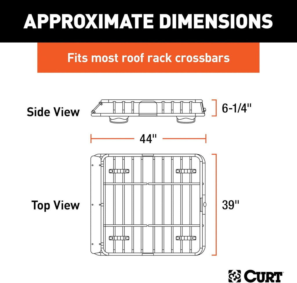 Black Steel Roof Rack Cargo Carrier A146655