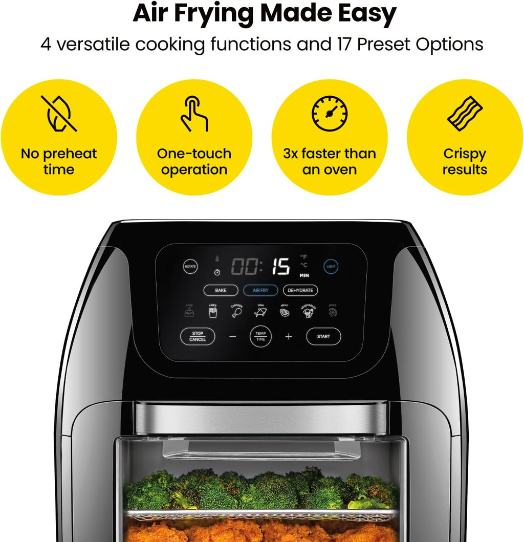 10L 3.6Qt Air Fryer with Rotisserie G431