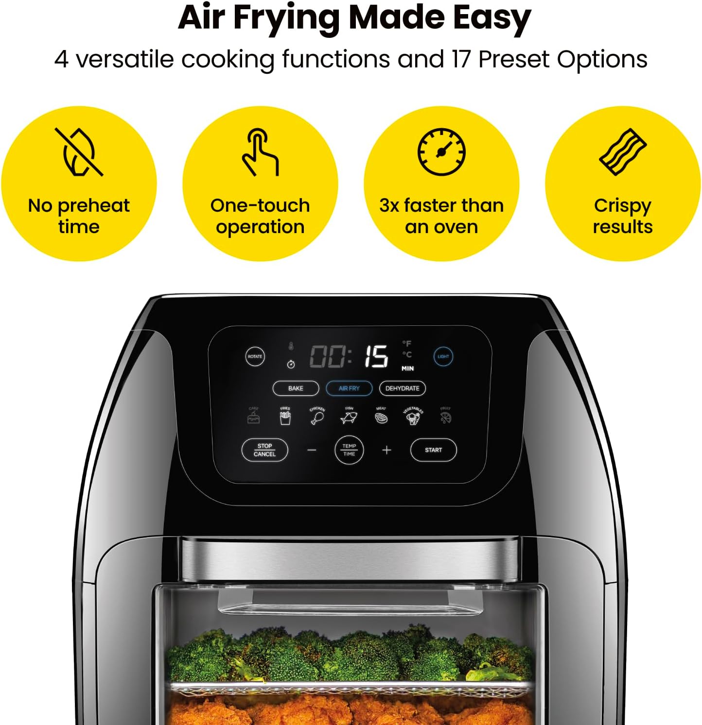 10L 3.6Qt Air Fryer with Rotisserie G431