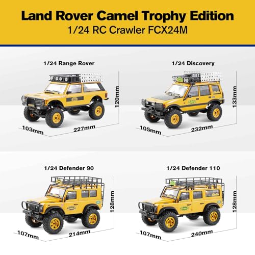 1/24 RC Crawler RTR FCX24M Licensed 4WD Rock Truck Mini Off Road Vehicle D537