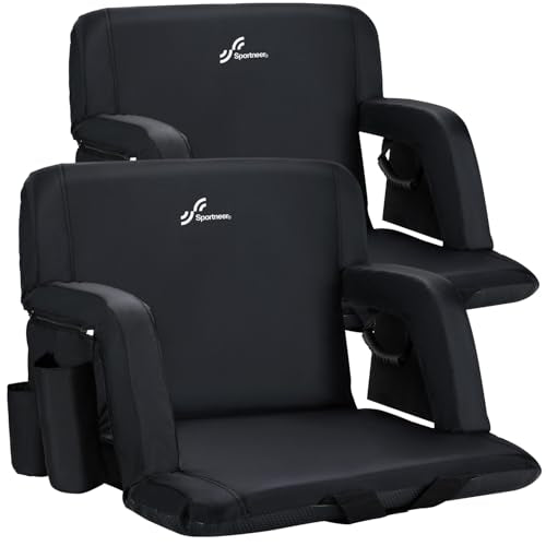 Padded Stadium Chair with Back Support and Armrests L21562