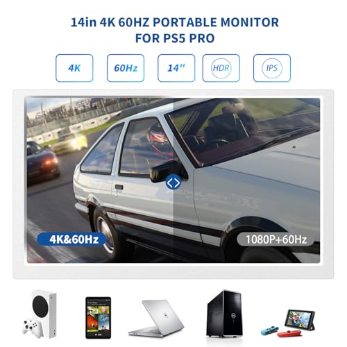15.6" IPS 4k 60Hz Portable Monitor Gaming Display S866