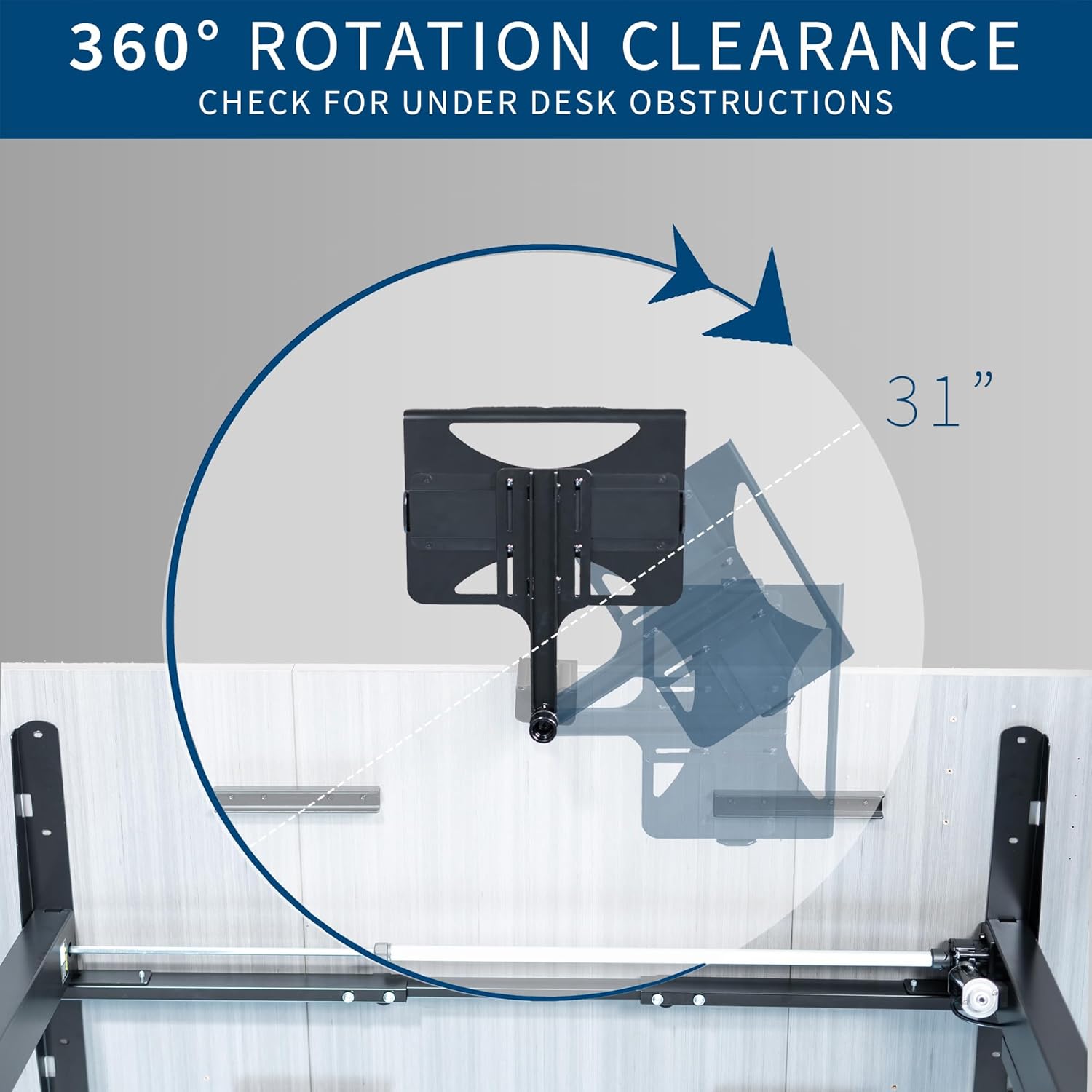 Black 12 x 9 inch Rotating Laptop Tray M3972