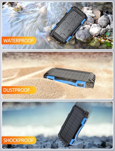 42800mAh Solar Power Bank with Flashlight (Orange) O3732