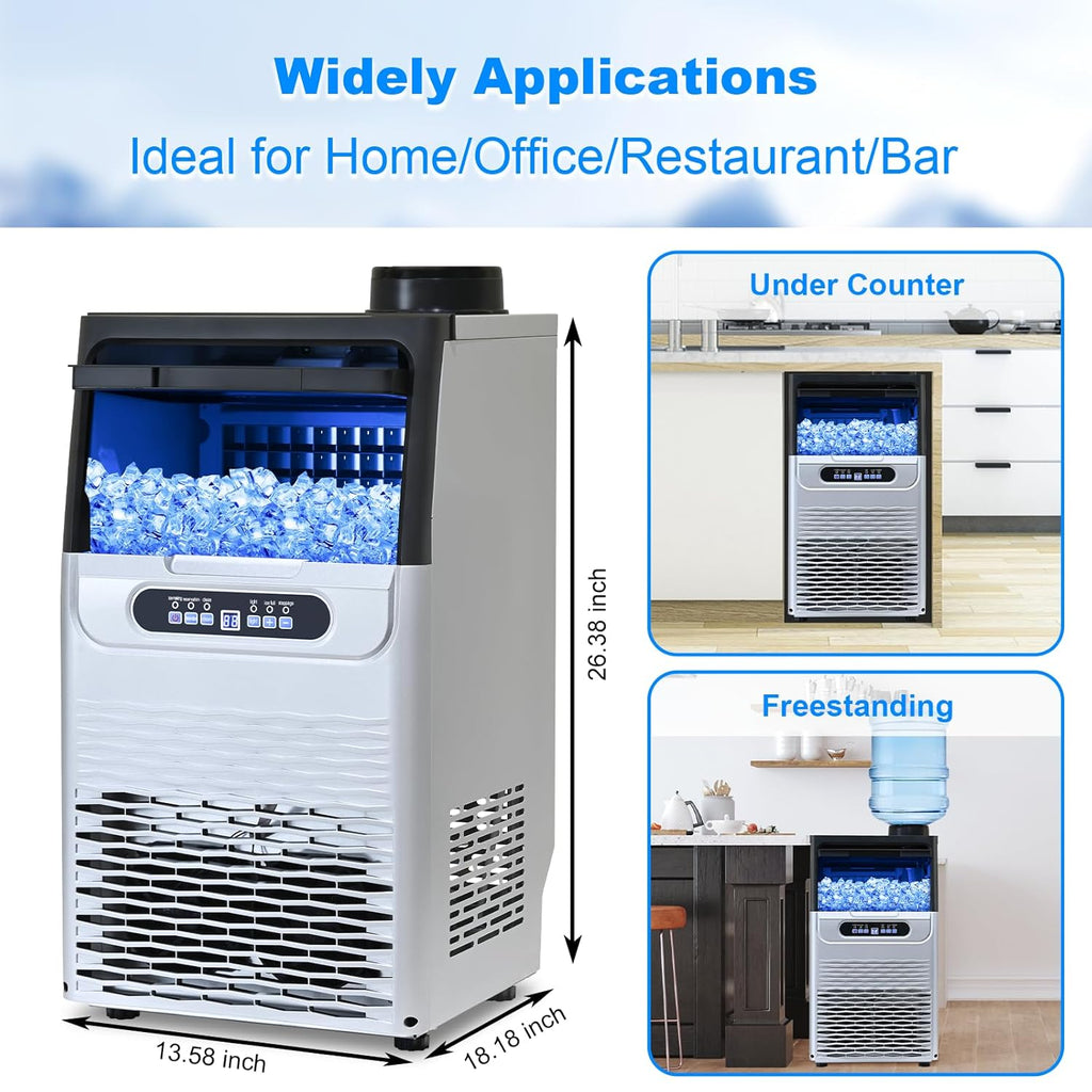 100Lbs/24H Ice Maker Machine with 20lbs Storage A529