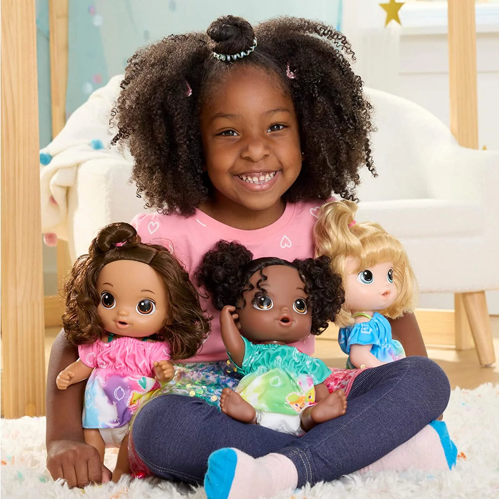 12-inch Baby Doll Set with Black Hair Z5648