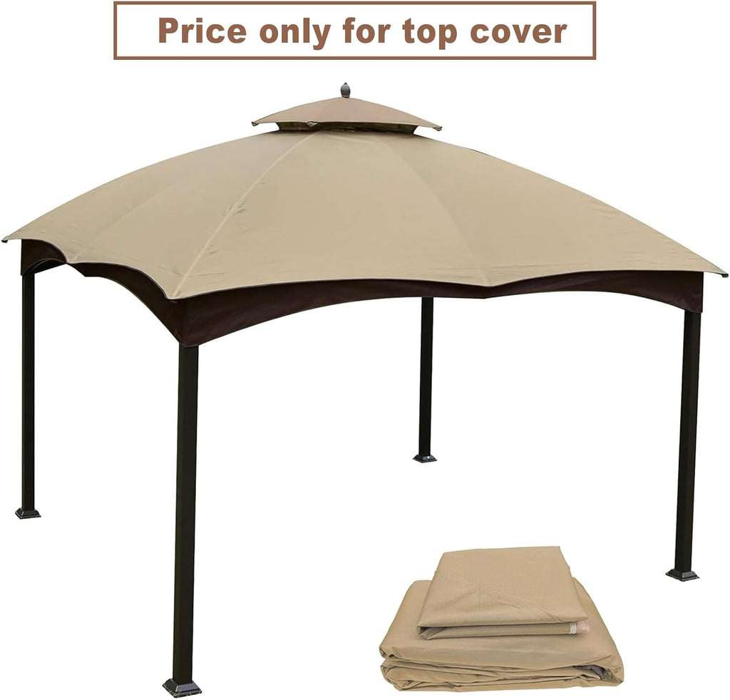 Double Tiered Outdoor Patio Gazebo Replacement Canopy D4616