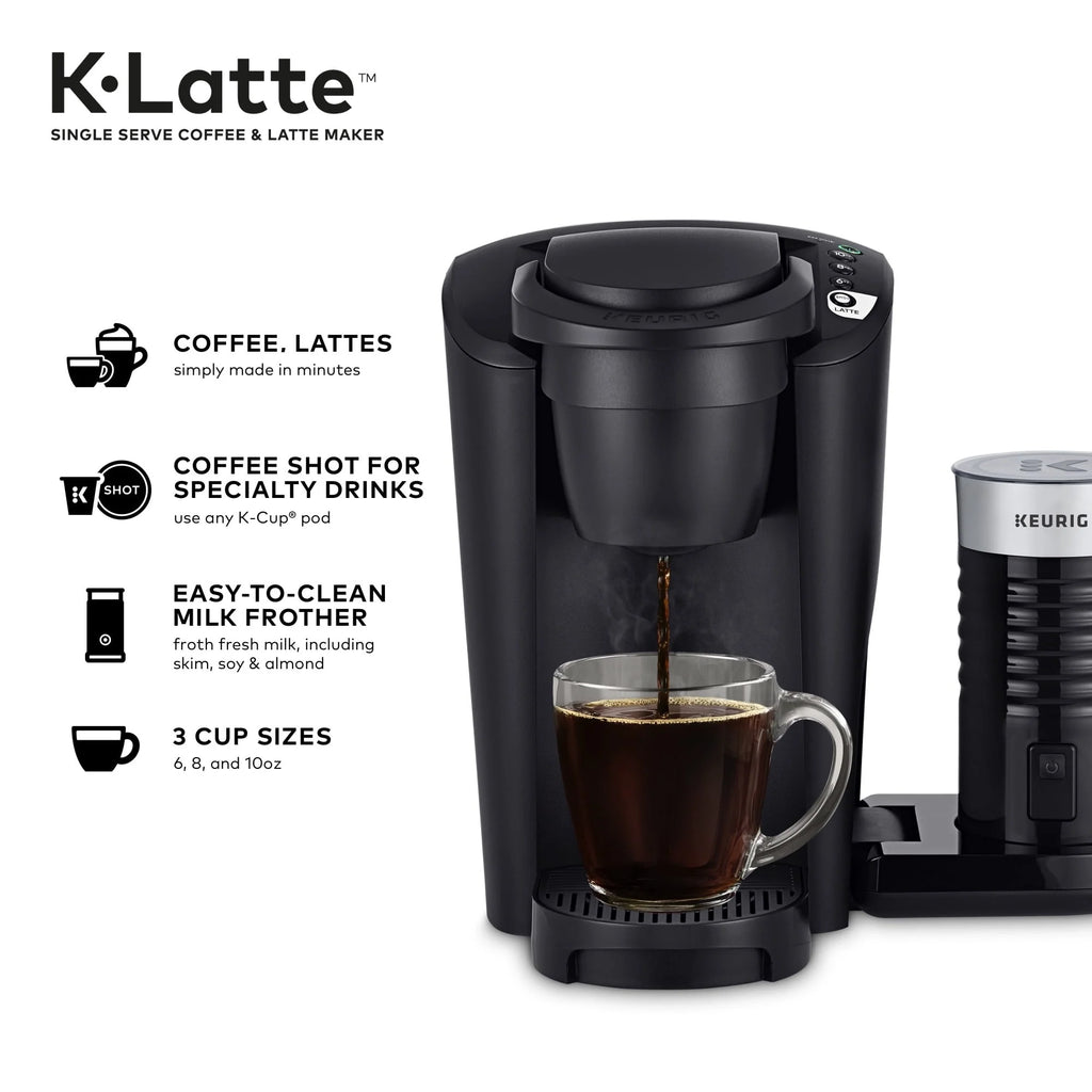 Black Single Serve Coffee and Latte Maker T15924