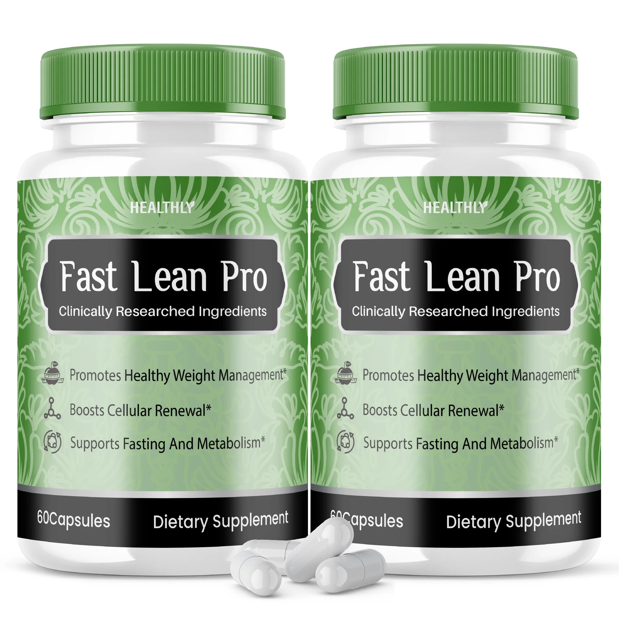 (2 Pack) 120 Capsules Weight Loss Capsules I810