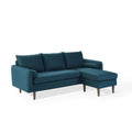 Navy Blue Fabric Sectional Sofa Set E296537