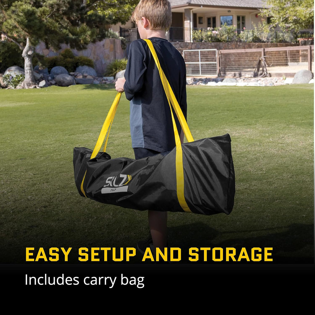 Portable Baseball and Softball Hitting Net, Black, 7 x 7 feet X308