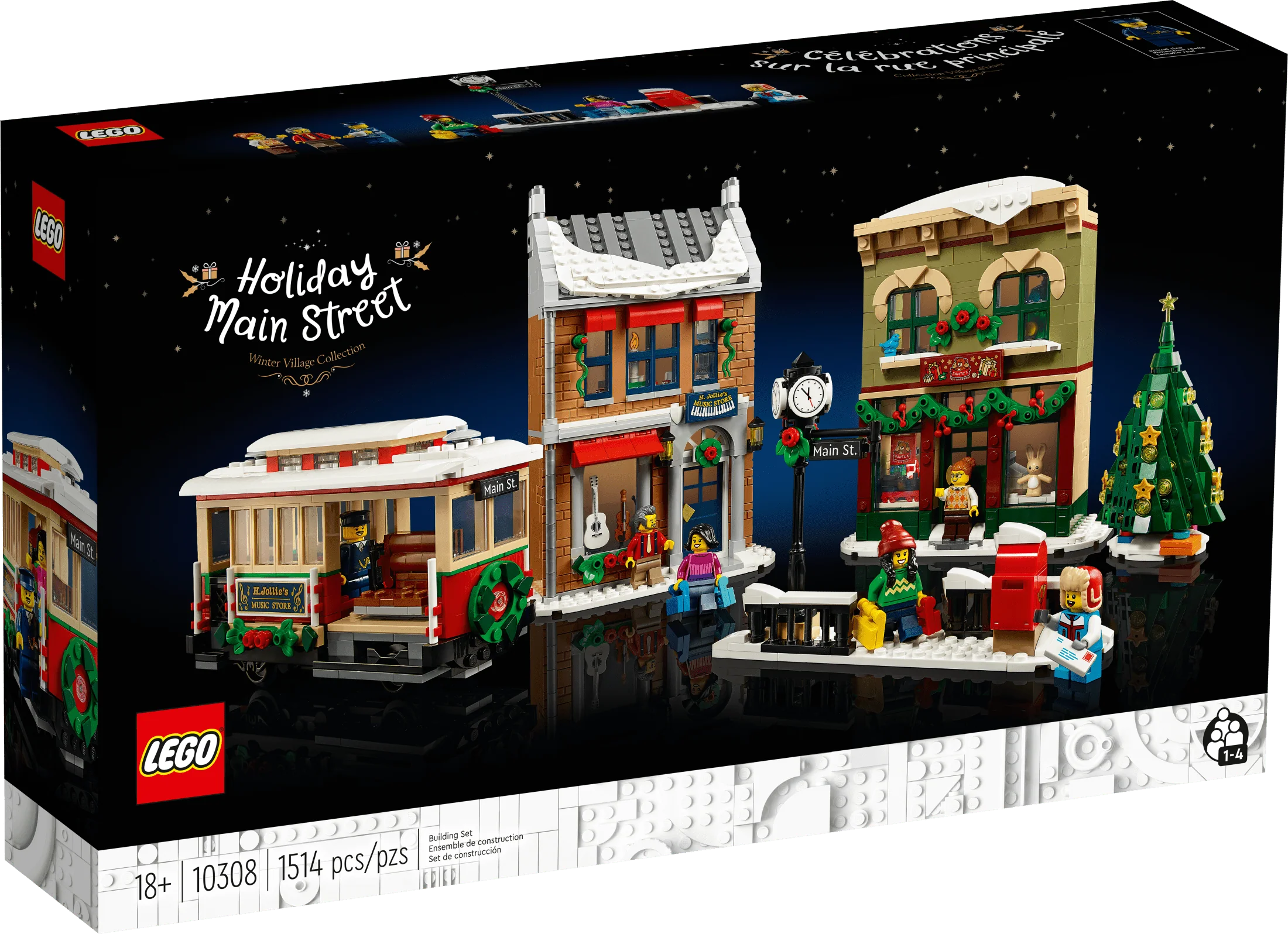 Holiday Main Street Building Set with 6 Minifigures J235