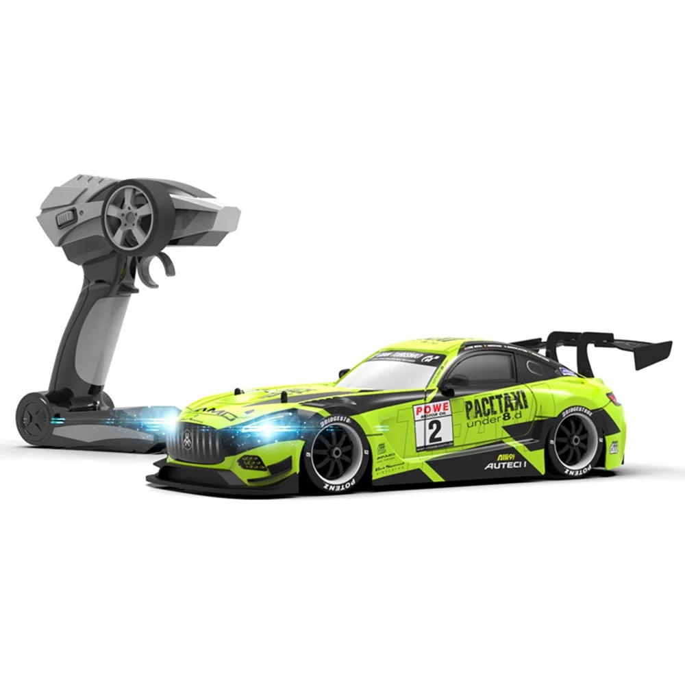 1/16 4WD RC Drift Car with LED Light 4 Replaceable Tires D30475
