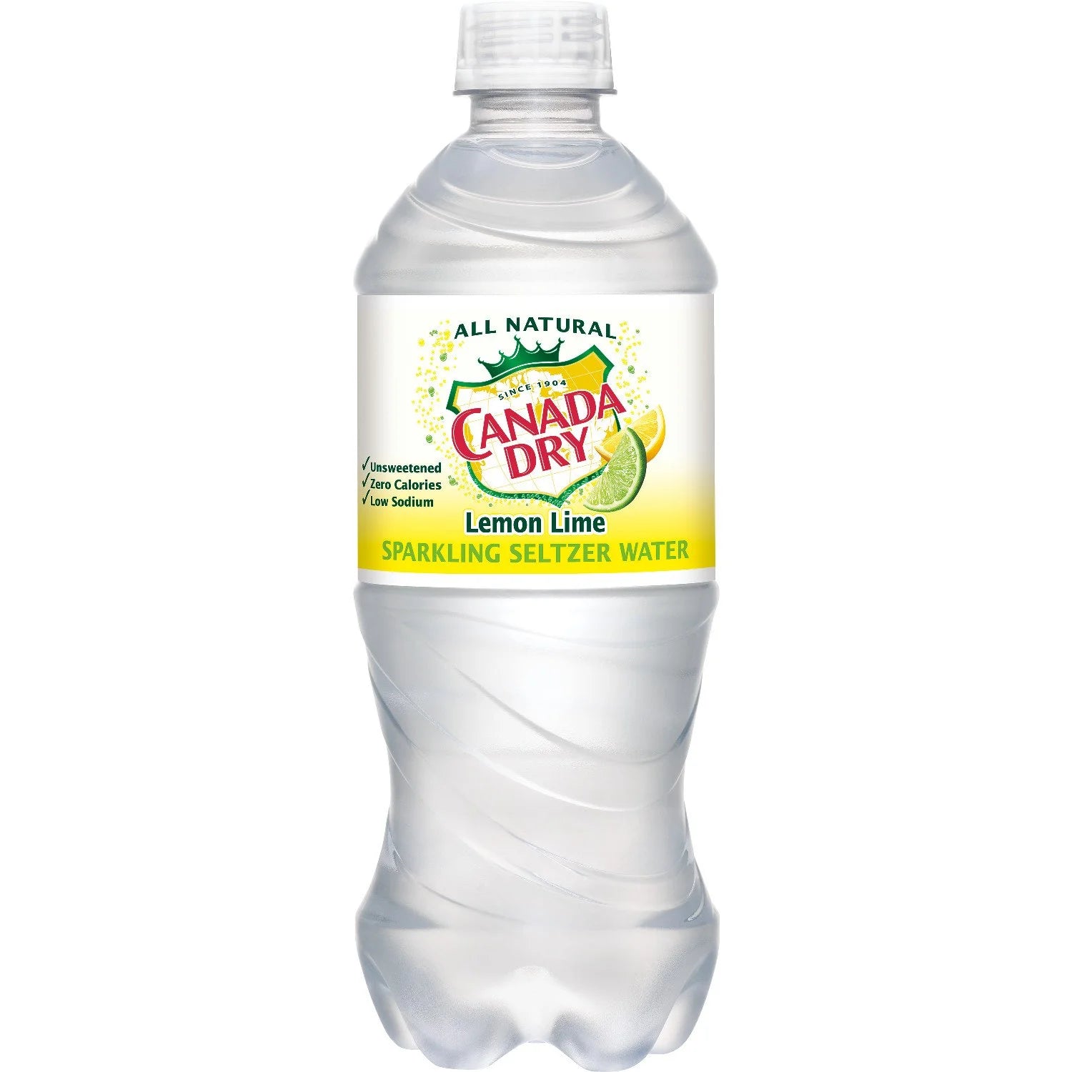 Lemon Lime Sparkling Seltzer Water 20 Oz Pack Of 24 M9440