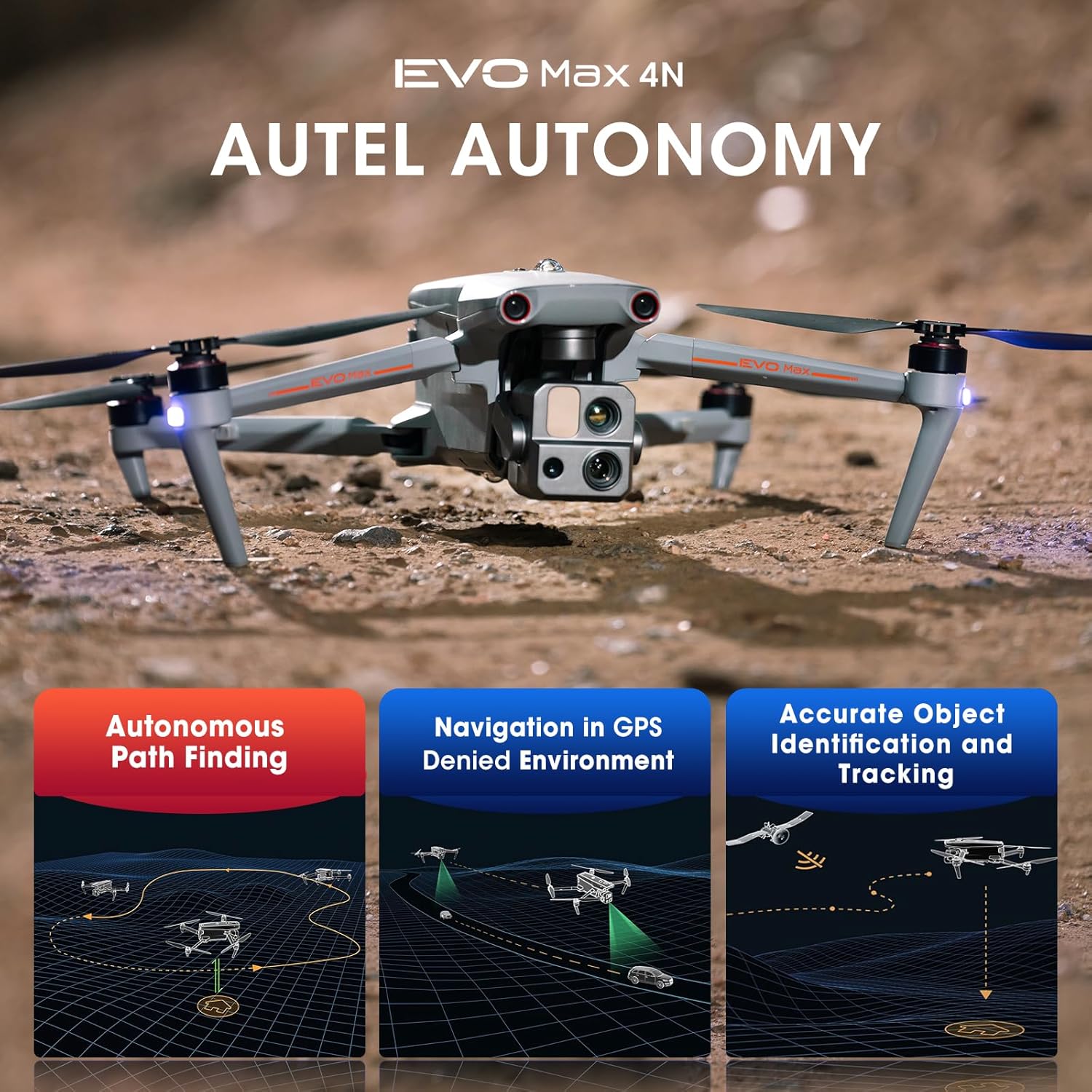 Starlight Night-Vision Thermal Laser 4 Camera Drone F709380