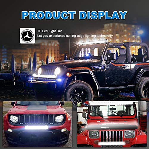 20 Inch 420W LED Light Bar Triple Row Flood Spot Combo Beam Off Road Lights I37405