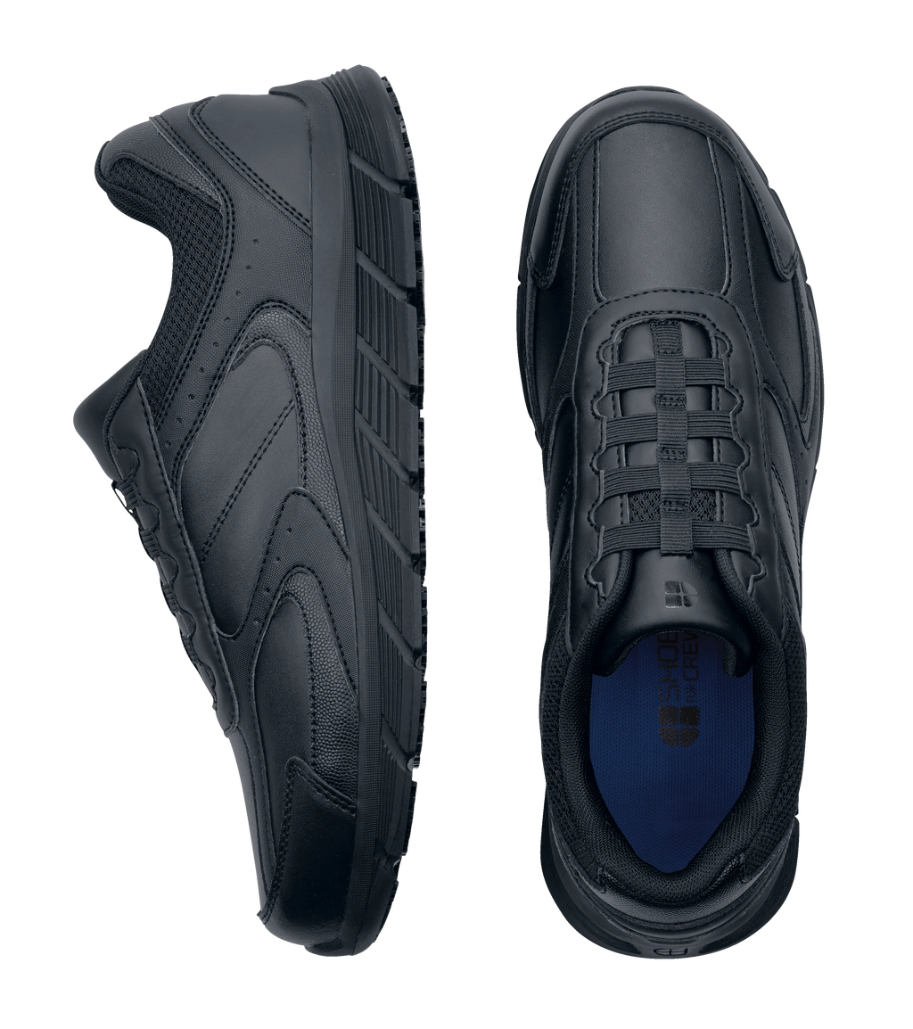 Black Slip Resistant Water Resistant Work Shoes Y218