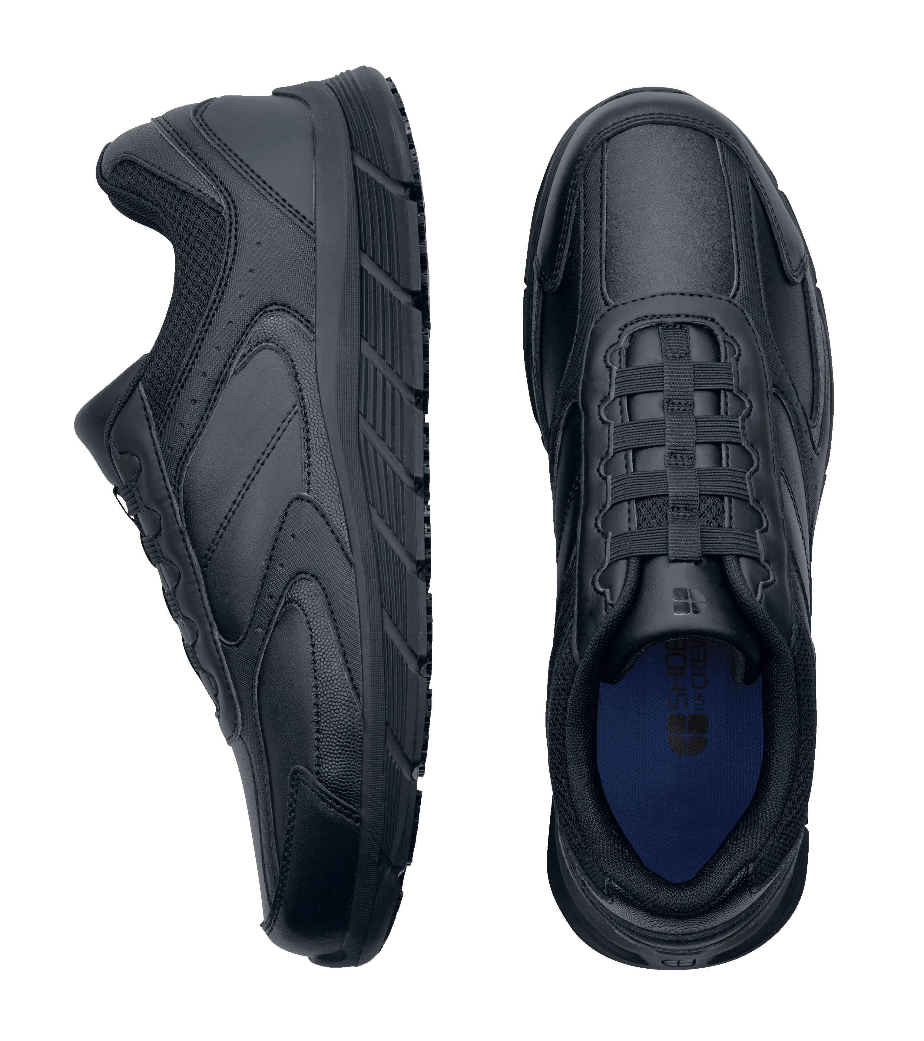 Black Slip Resistant Water Resistant Work Shoes Y218