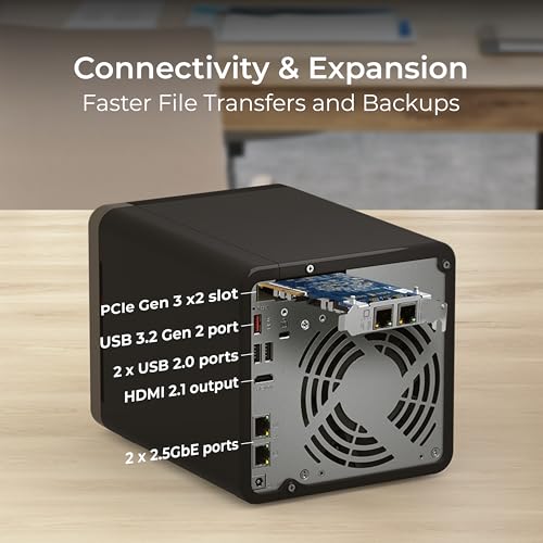 4 Bay Desktop NAS with Intel Celeron Quad-core Processor and Dual 2.5GbE L5512
