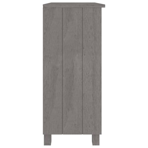 Light Gray Solid Wood Pine Sideboard W38412