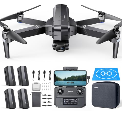 4K UHD Drone with Camera, 52 Mins Fly Time 2 Batteries, GPS Auto Return K16608