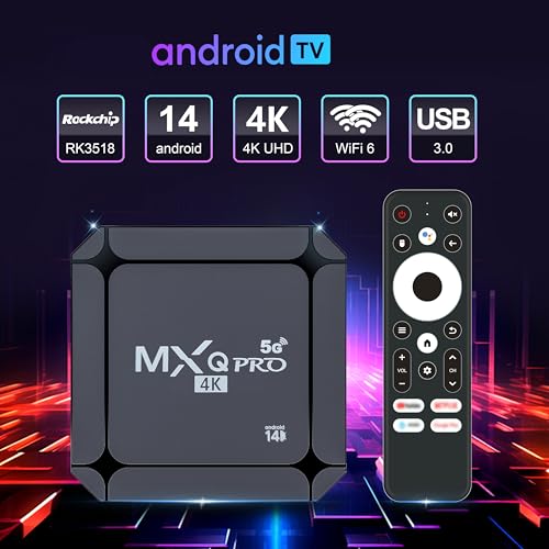 Android 14.0 TV Box 2GB RAM 16GB ROM WiFi6 4K Q703