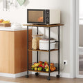 3-Tier Rolling Kitchen Stand with Wire Basket Q9574