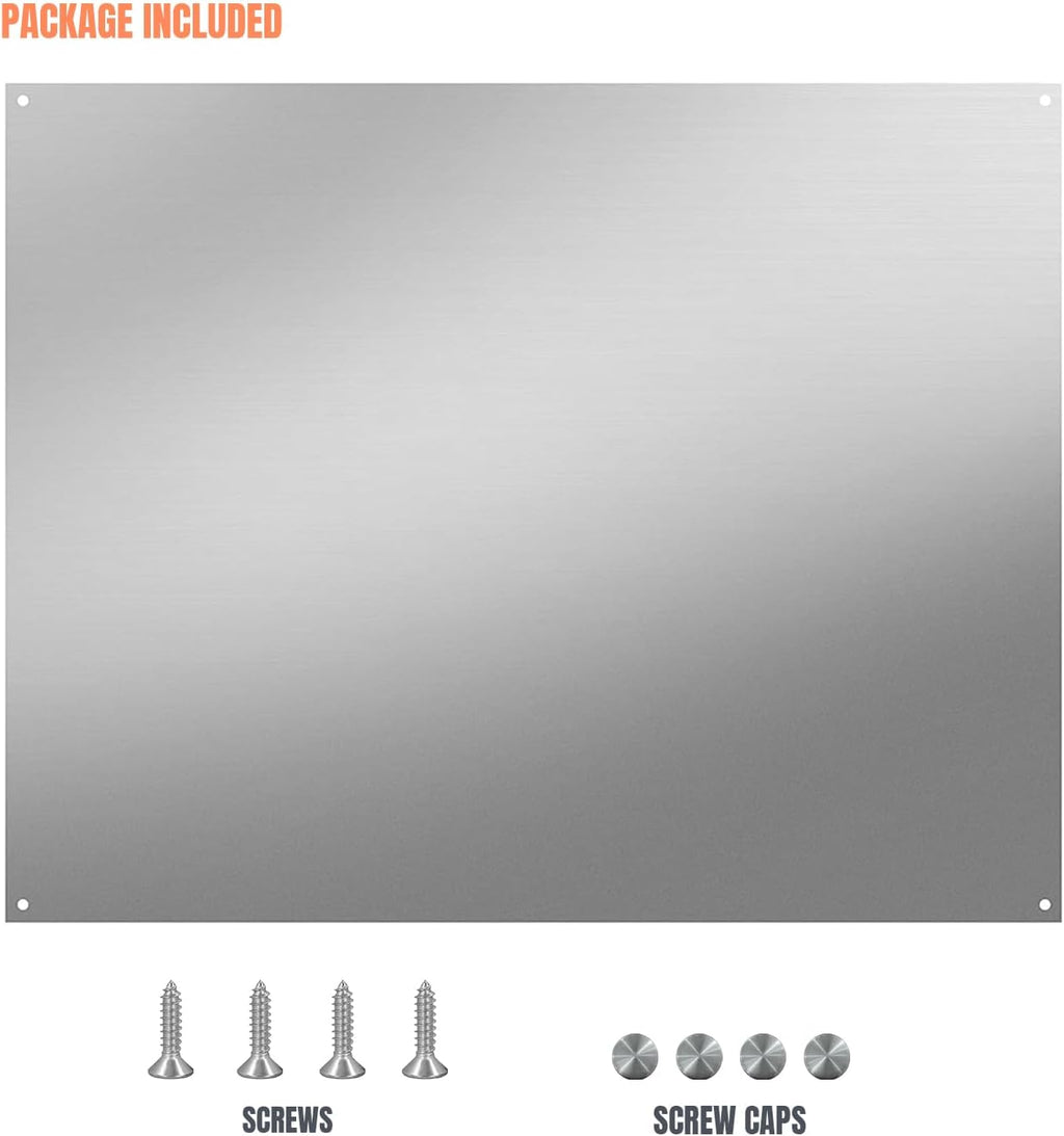 24" x 30" Stainless Steel Stove Backsplash U962591