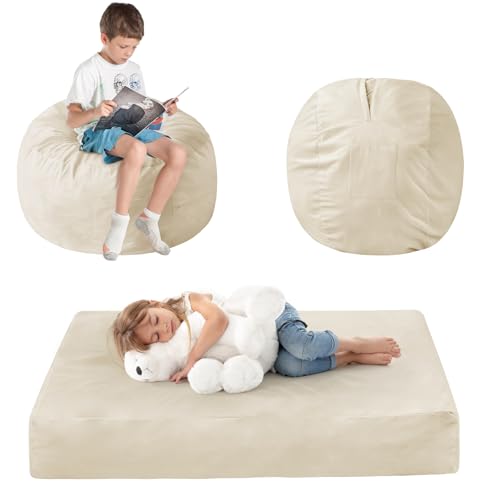 Charcoal Bean Bag Chair with Micro Fiber Cover W42744