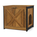 Dark Gray Cat Litter Box Enclosure Cabinet T156