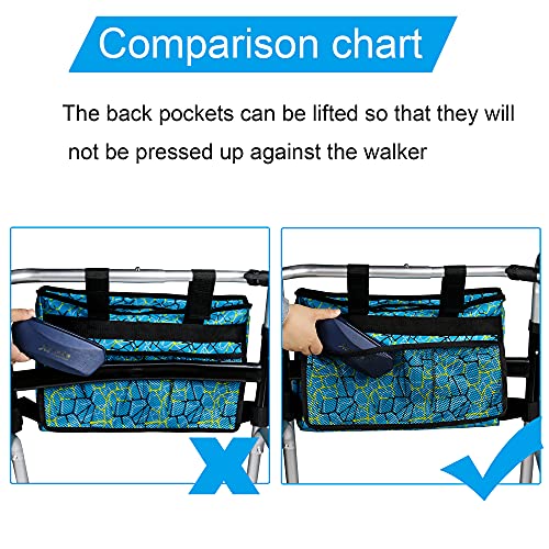Blue 16.5" x 9" Hanging Storage Bag for Walkers P381