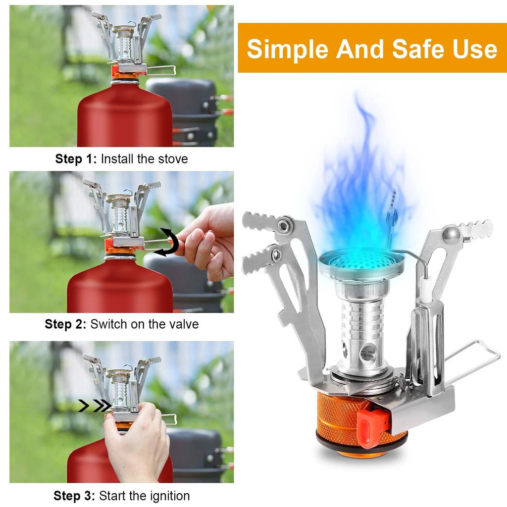 Ultralight Portable Camp Gas Stove Burner S333146
