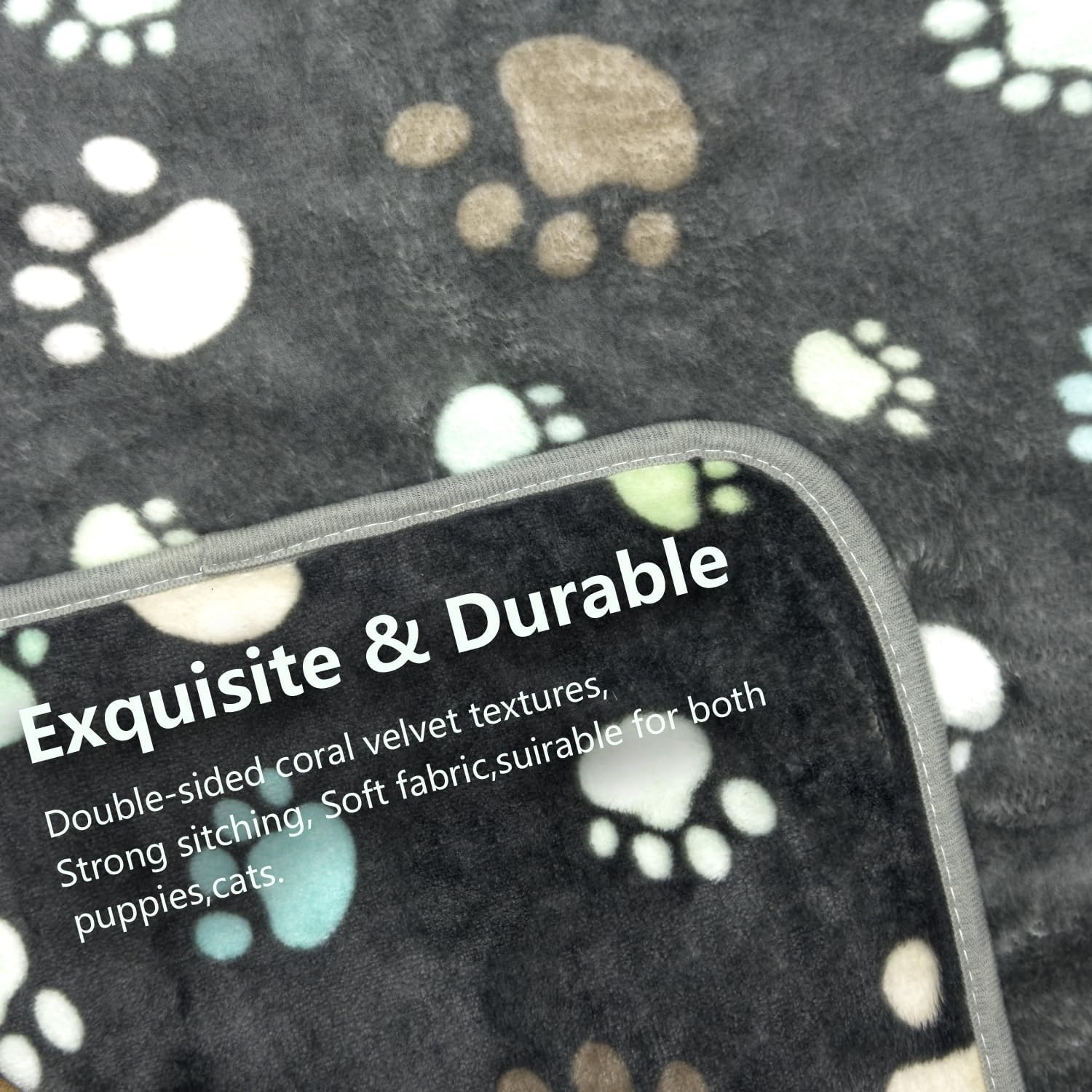 3Pack Super Soft Fluffy Pet Blankets D6033