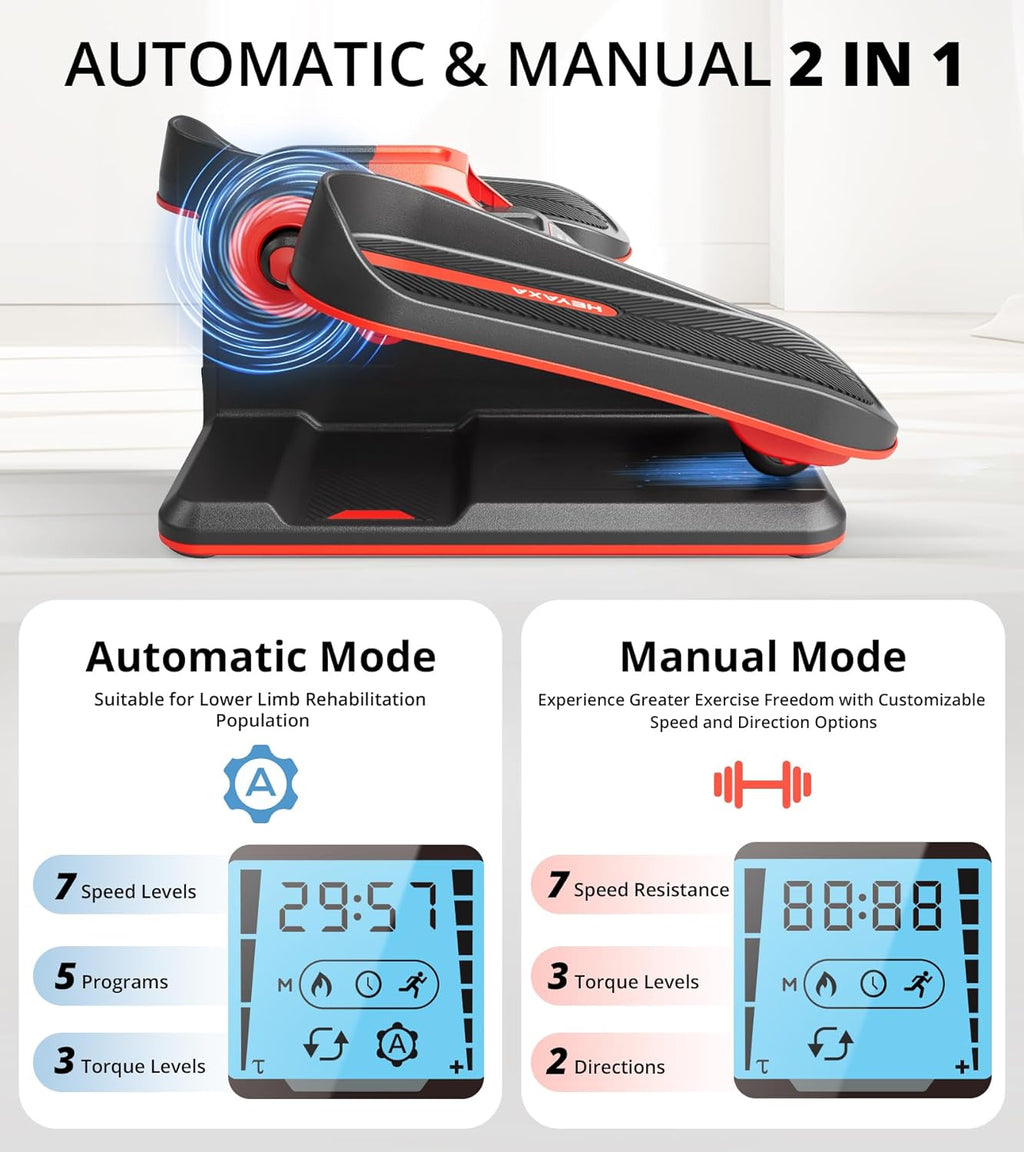 Red Electric Ellipse Leg Exerciser with LCD Display H2921