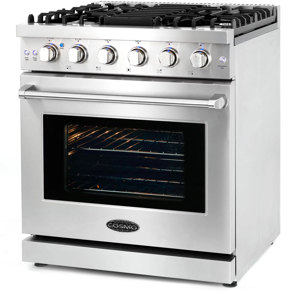 2 Piece Kitchen Appliance Packages with Gas Range & French Door Refrigerator H124186