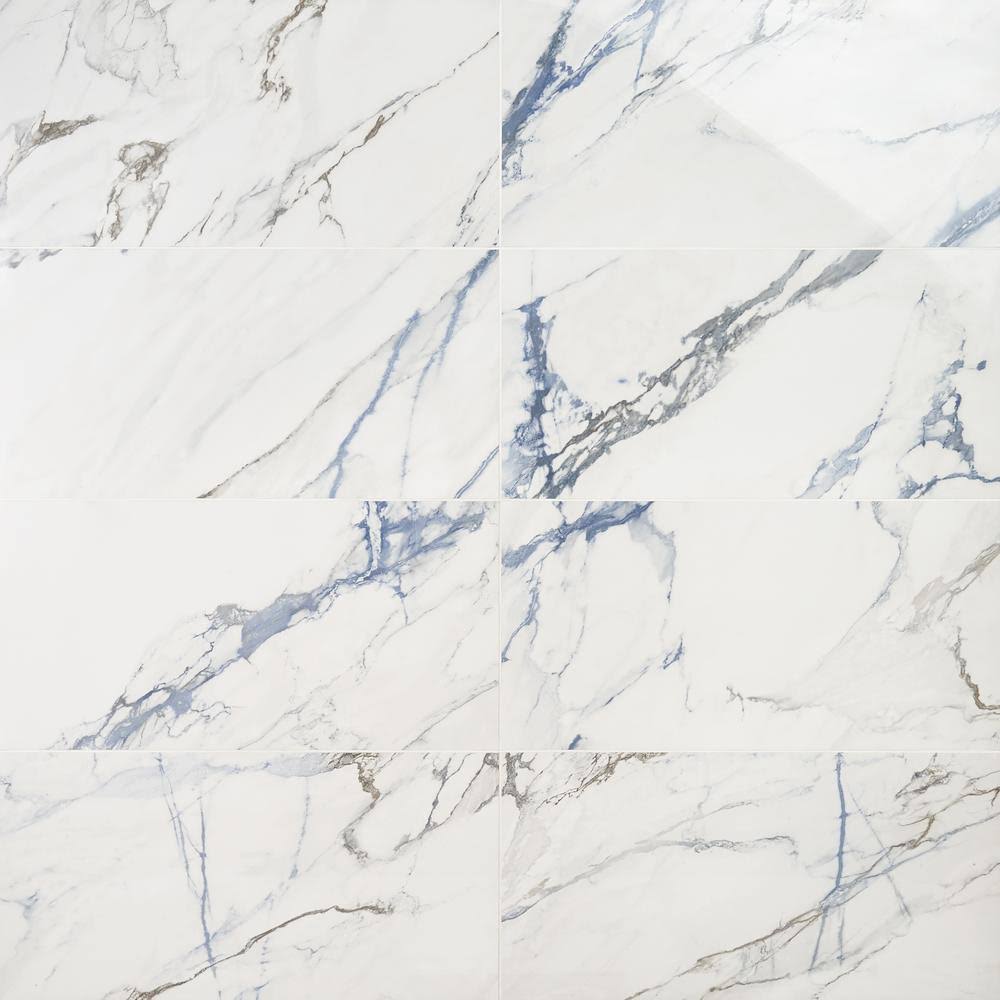 Polished Porcelain Floor and Wall Tile 12 in. x 24 in. 6-Piece G545823