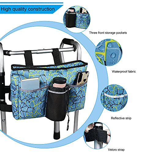 Blue 16.5" x 9" Hanging Storage Bag for Walkers P381