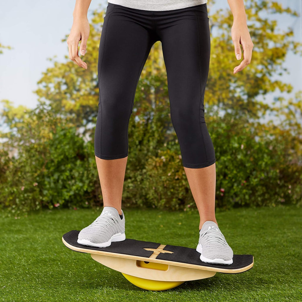 Bamboo Balance Board with 3 Balance Modules (EVA Foam) N8595