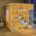 Large Metal Wire Cat Cage Playpen with Detachable Bed I941