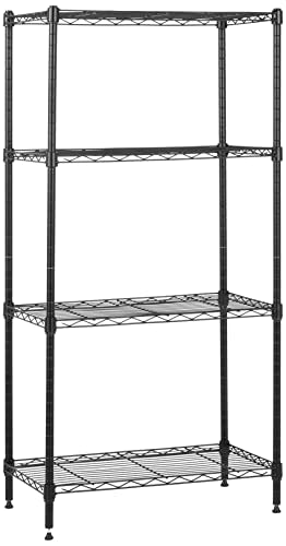 3-Shelf Adjustable Heavy Duty Steel Wire Rack Storage Shelving, Chrome M3299